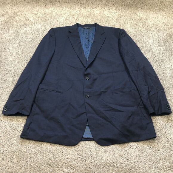 Ermenegildo Zegna Blazer Adult 46L Blue Wool Silk Saks Fifth Avenue Jacket Italy - Picture 1 of 14